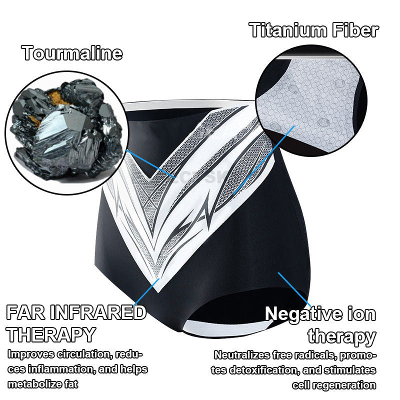 Medical Grade Titanium Fiber Self-heating Tourmaline Shaping Shorts💥